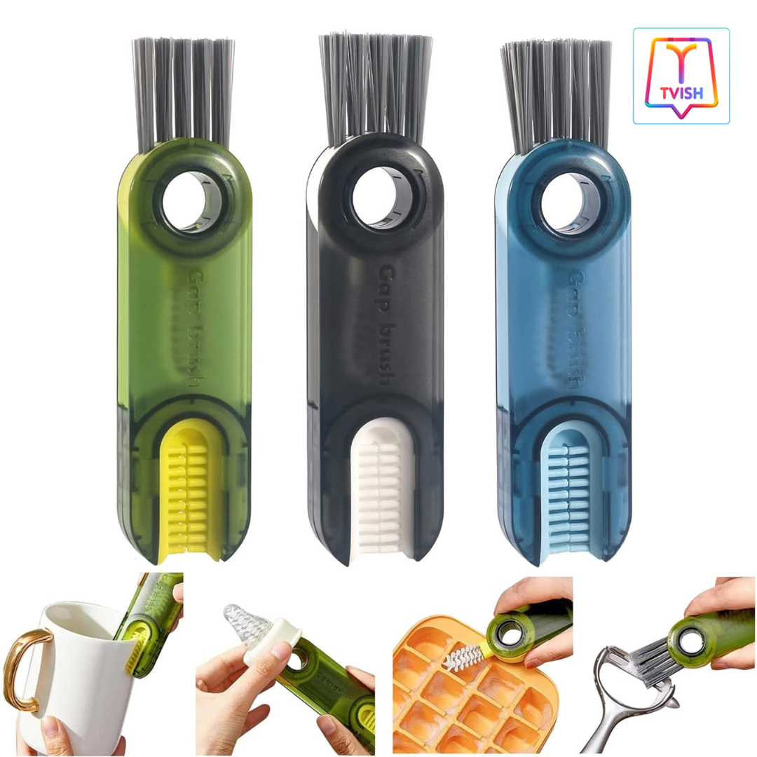 Bottle Cleaning Brush - 3 in 1 Bottle Cleaning Brush , Multipurpose Cleaning Brush.