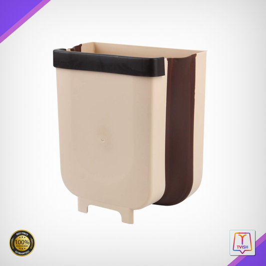 Foldable dustbin - Hanging Trash Can, Foldable Multifunctional Waste Container.